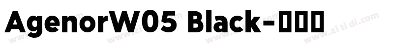 AgenorW05 Black字体转换